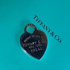 Tiffany & Co. Jewelry - TIFFANY & CO STERLING SILVER HEART CHARM Tiffany & Co. Jewelry - TIFFANY & CO STERLING SILVER HEART CHARM